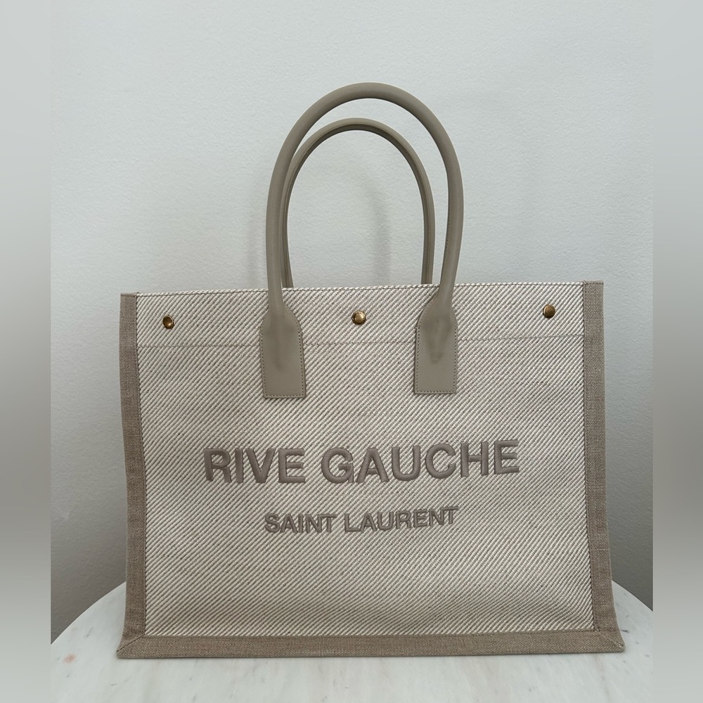 SAINT LAURENT YSL RIVE GAUCHE LARGE TOTE BAG